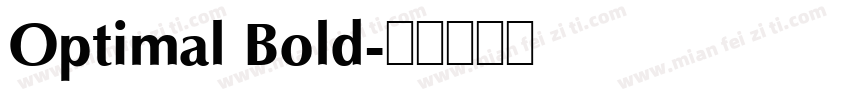 Optimal Bold字体转换